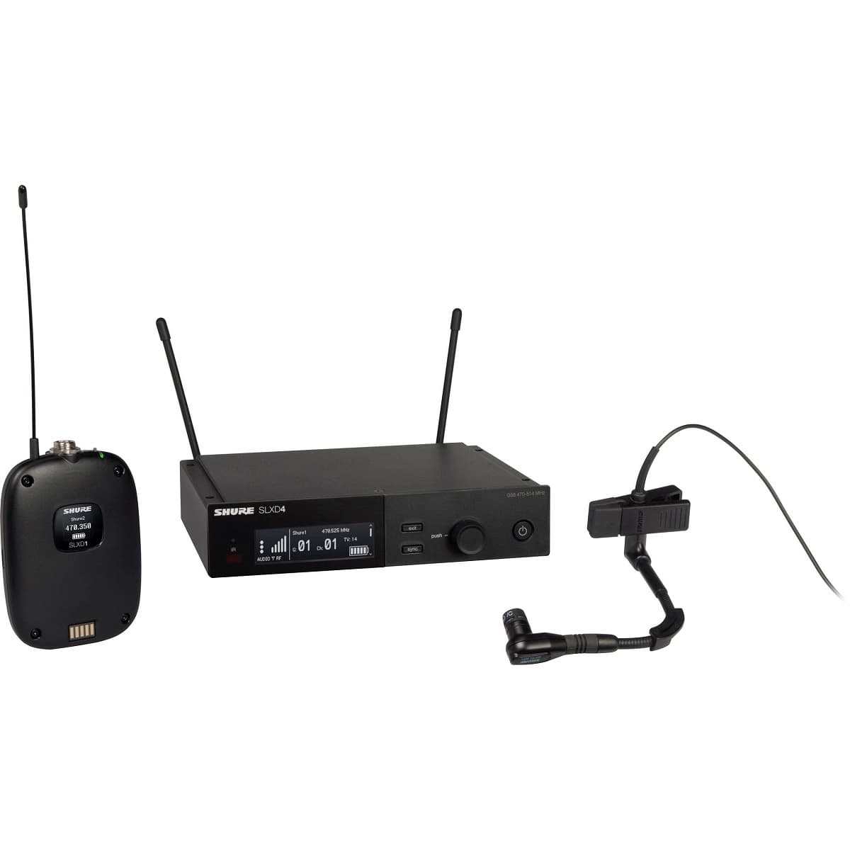 MIC ILAMBRICO SHURE SLXD14/98H-H55