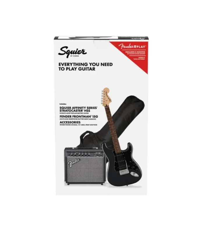 COMBO GUITARRA ELÉCTRICA FENDER SQUIER PK AF STRAT HSS LRL CFM 120V 9