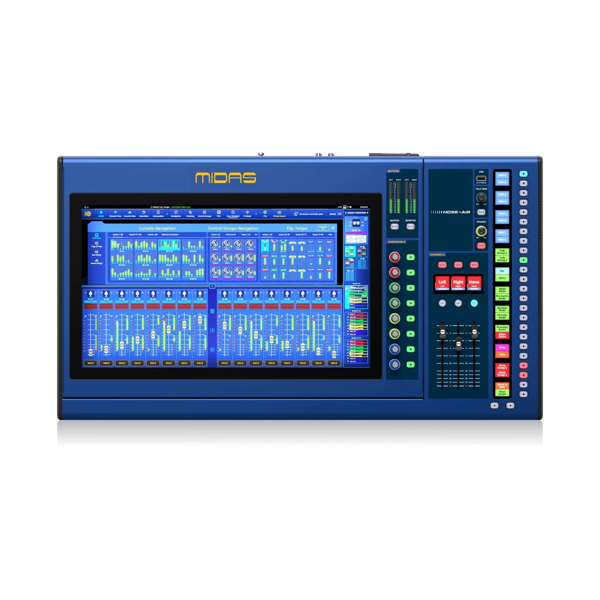 Consola Digital MIDAS HD96-AIR-CC-TP 144 Canales 96kHz + Tour Pack 3