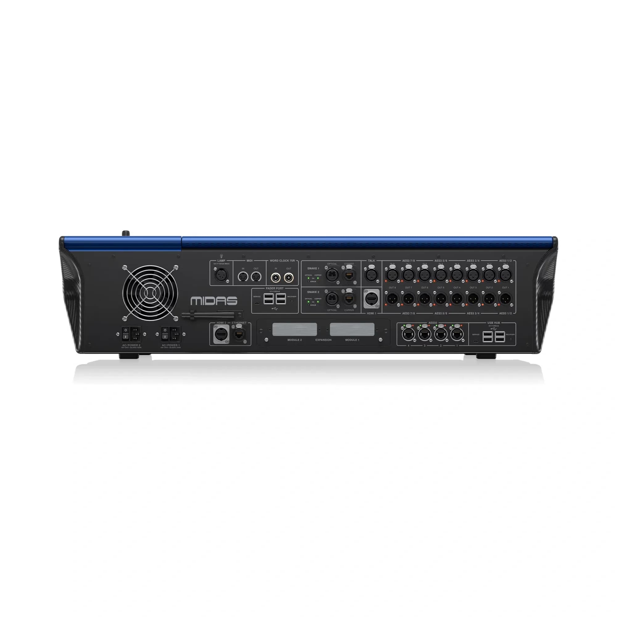 Consola Digital MIDAS HD96-AIR-CC-TP 144 Canales 96kHz + Tour Pack 9