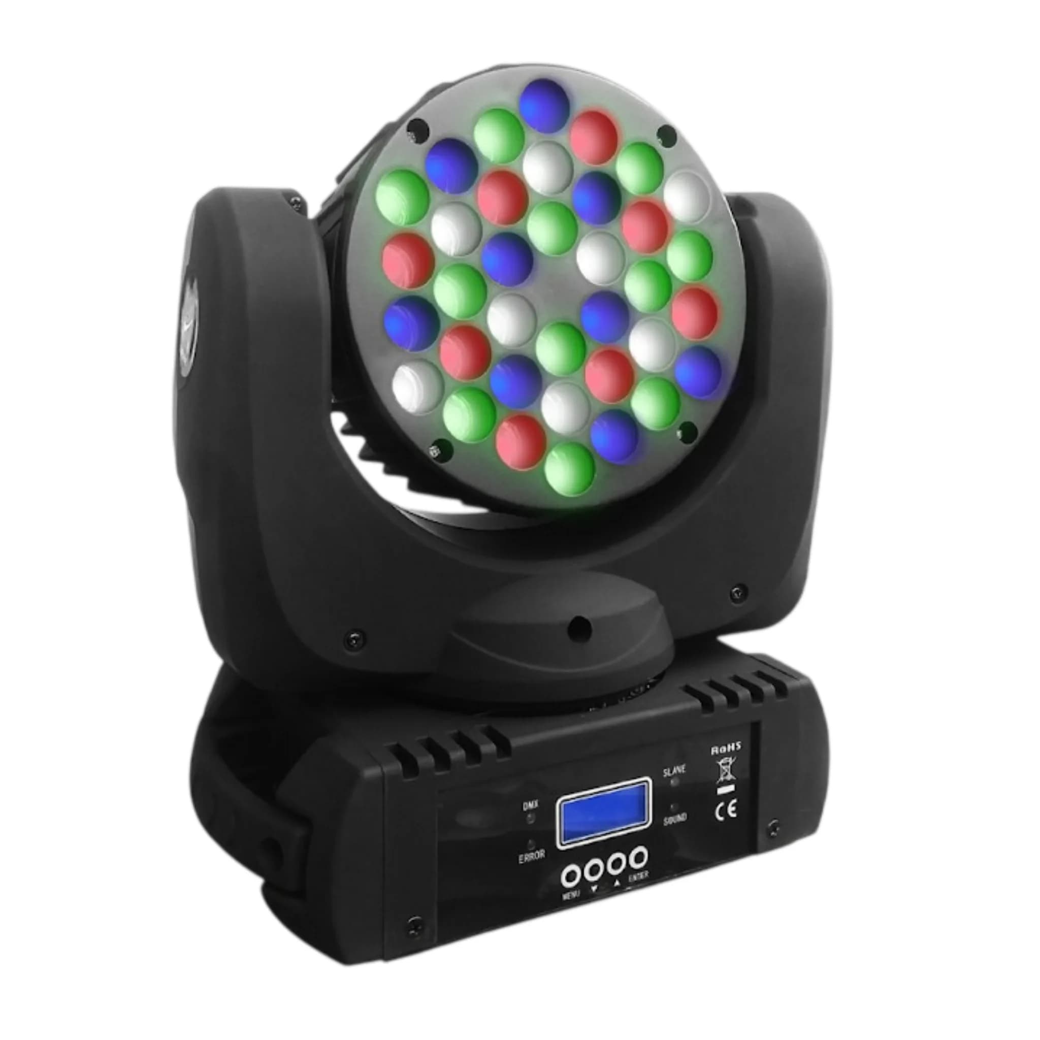 CABEZA MOVIL AURORA WASH M108 36LEDS RGB