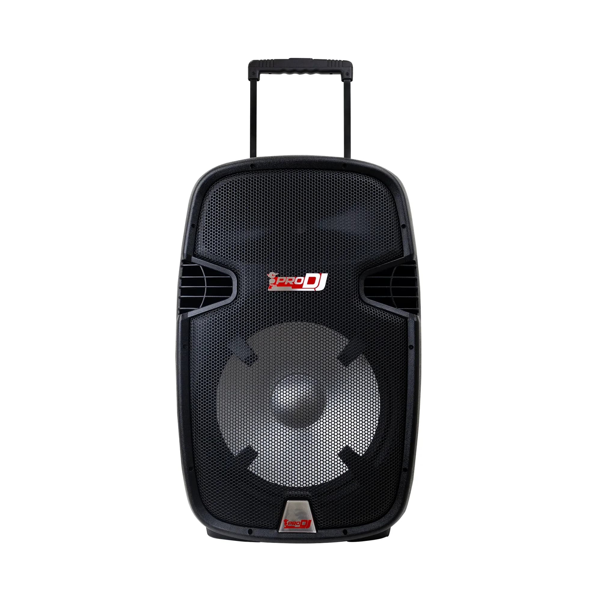 Cabina Activa PRO DJ PB15F-LED SYS 15 pulgadas 150 W RMS con Base y Micrófono 4