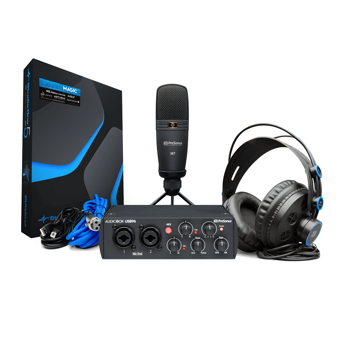 COMBO DE GRABACION PRESONUS ANIVERSARIO, AUDIOBOX 96 STUDIO 25