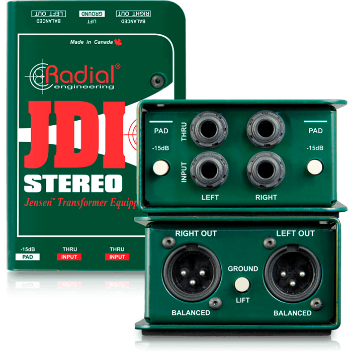 CAJA DIRECTA RADIAL JDI STEREO PASIVA ESTEREO