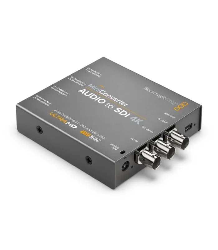 CONVERTIDOR BLACKMAGIC MINI CONVERTER - AUDIO TO SDI 4K 3