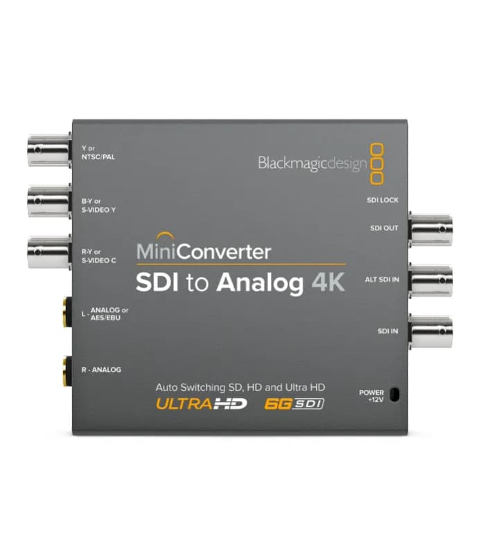 CONVERTIDOR BLACKMAGIC MINI CONVERTER SDI A ANALOGO 4K 2