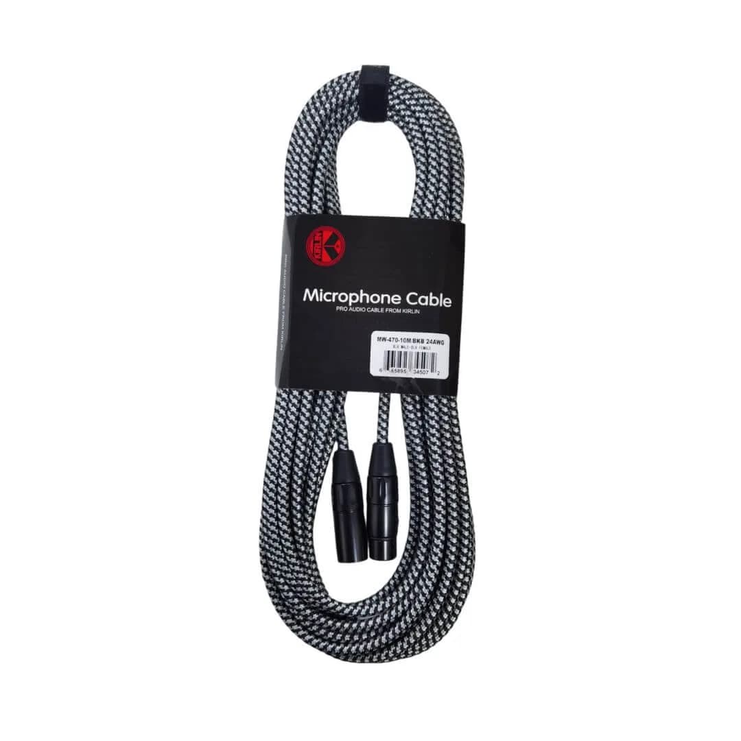 CABLE KIRLIN MICROFONO 10MT MW-470 BKB
